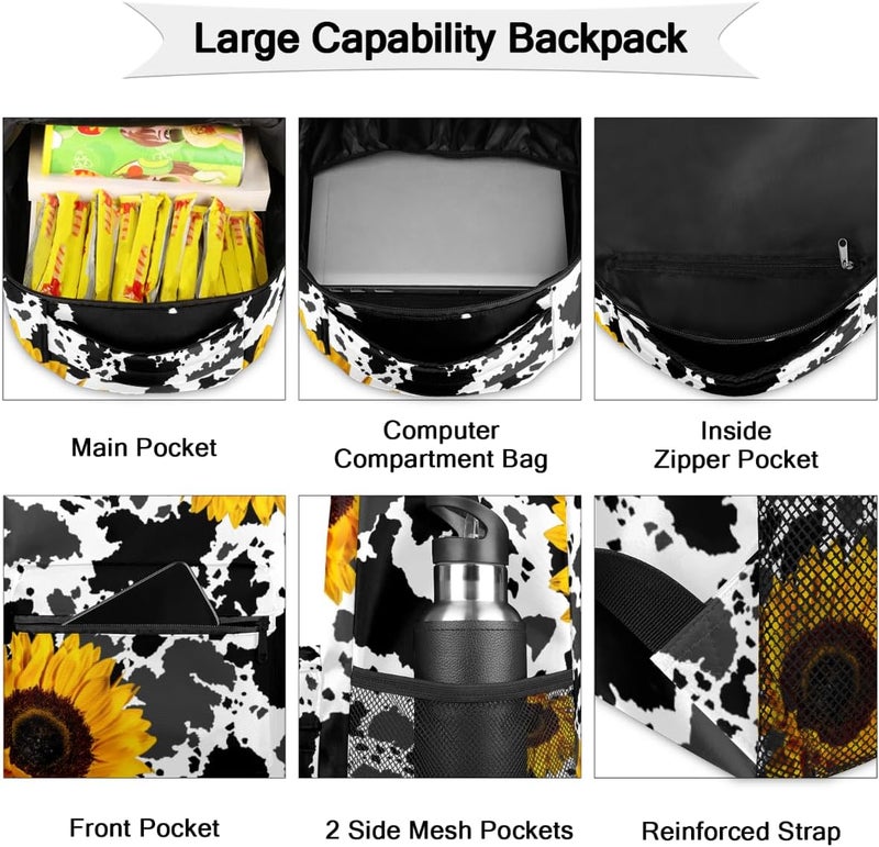 Kaifanee Sports Backpack for Boys, 18 Inch Basketball Print Travel Backpack - Image 3